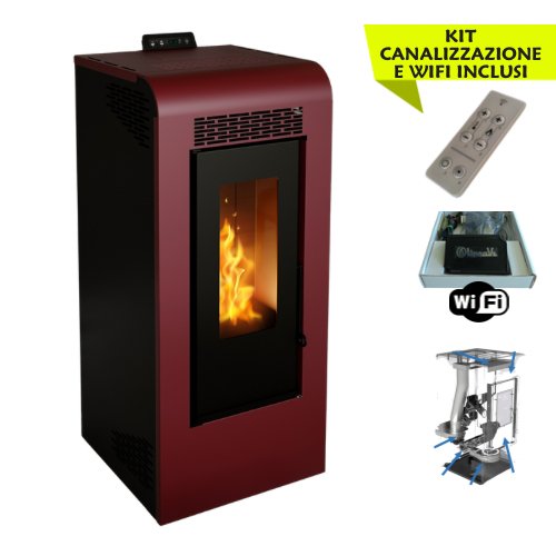 GIULIA 12 CANALIZZATA 11,61 Kw + Accessori - Stufe Italiane