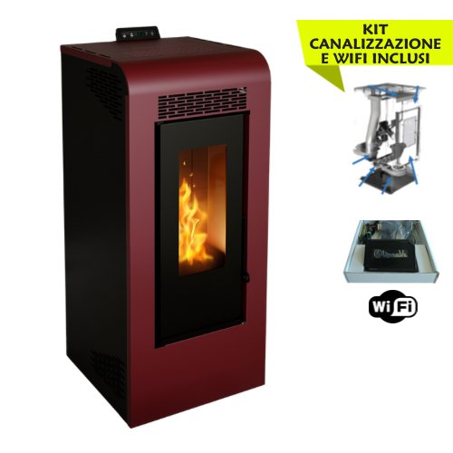 GIULIA 12 CANALIZZATA 11,61 Kw + Accessori - Stufe Italiane