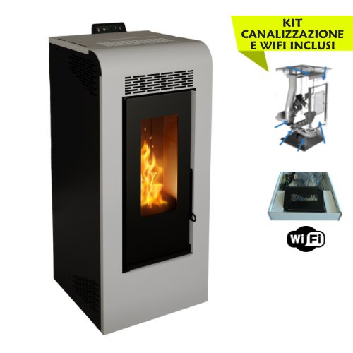 GIULIA 12 CANALIZZATA 11,61 Kw + Accessori - Stufe Italiane