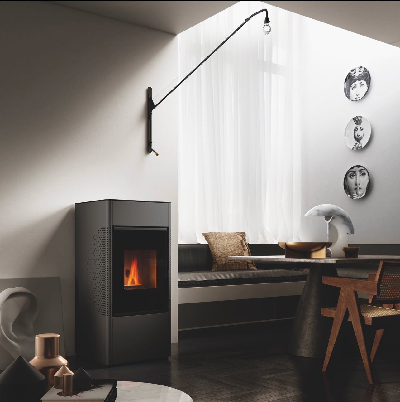 SONIA 15 15,22 kW Doppia Canalizzazione + Accessori - Stufe Italiane