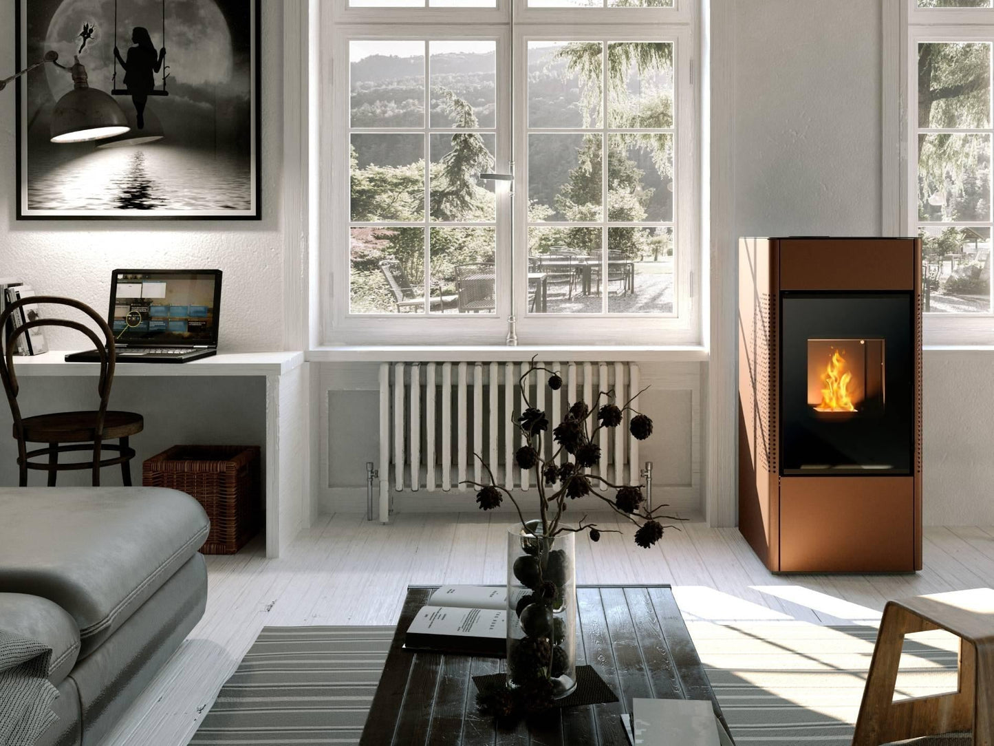SONIA 15 15,22 kW Doppia Canalizzazione + Accessori - Stufe Italiane